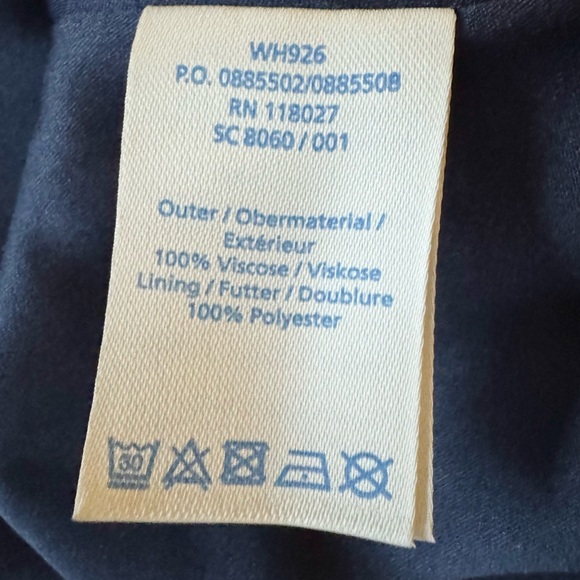 NWOT Boden Blue Vintage Midi Dress with Bishop Sleeves/ Bow Detail - Picture 8 of 10